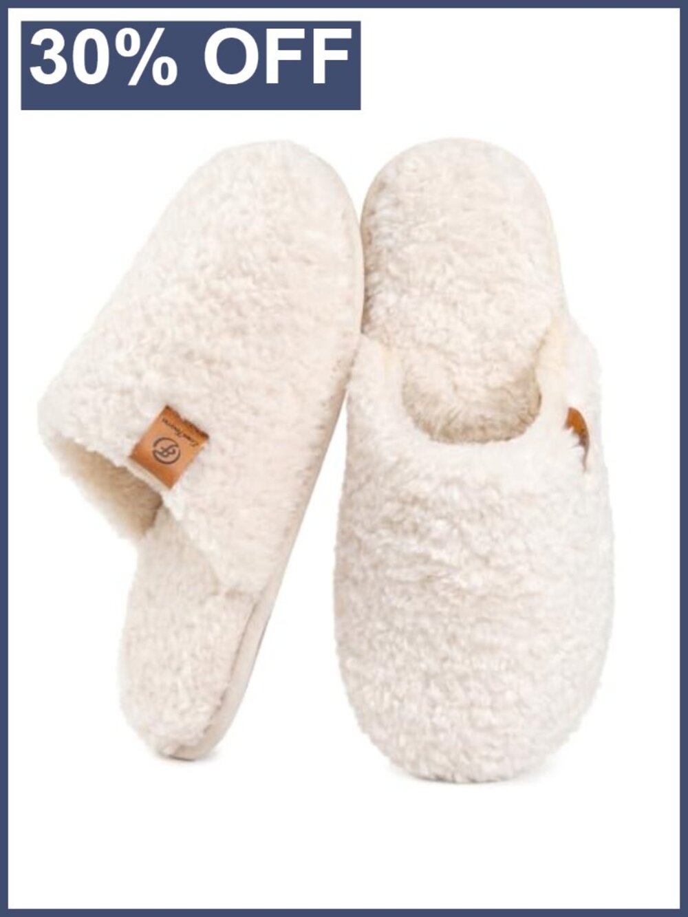 Fuzzy Memory Foam Slippers Warm Cozy Slip-On House Shoes